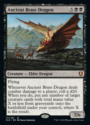 Ancient Brass Dragon [Commander Legends: Battle for Baldur's Gate]